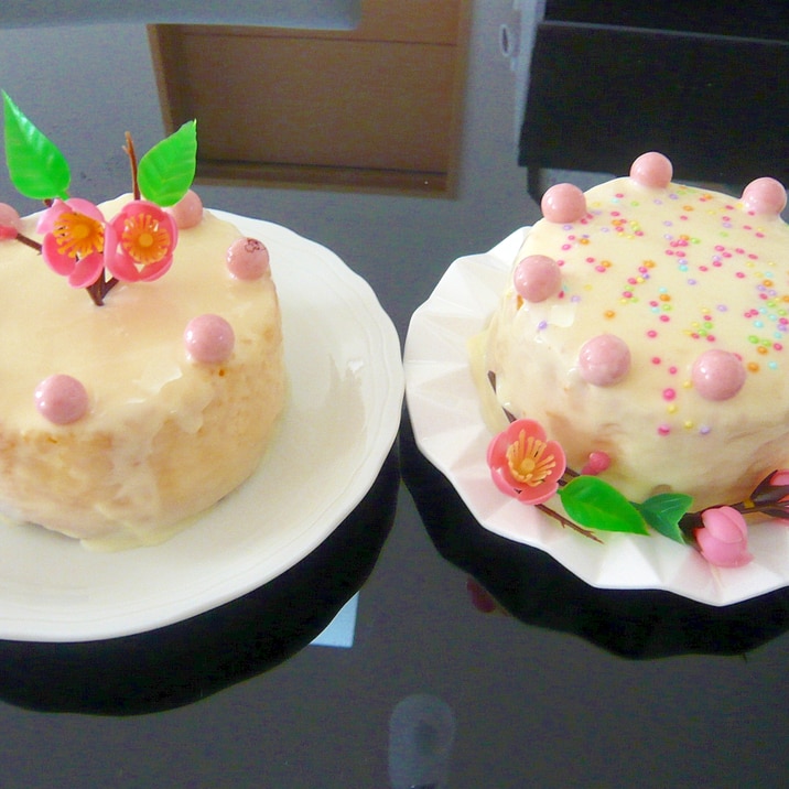 ひな祭りに 超簡単ホワイトチョコガナッシュケーキ レシピ 作り方 By すてら 楽天レシピ